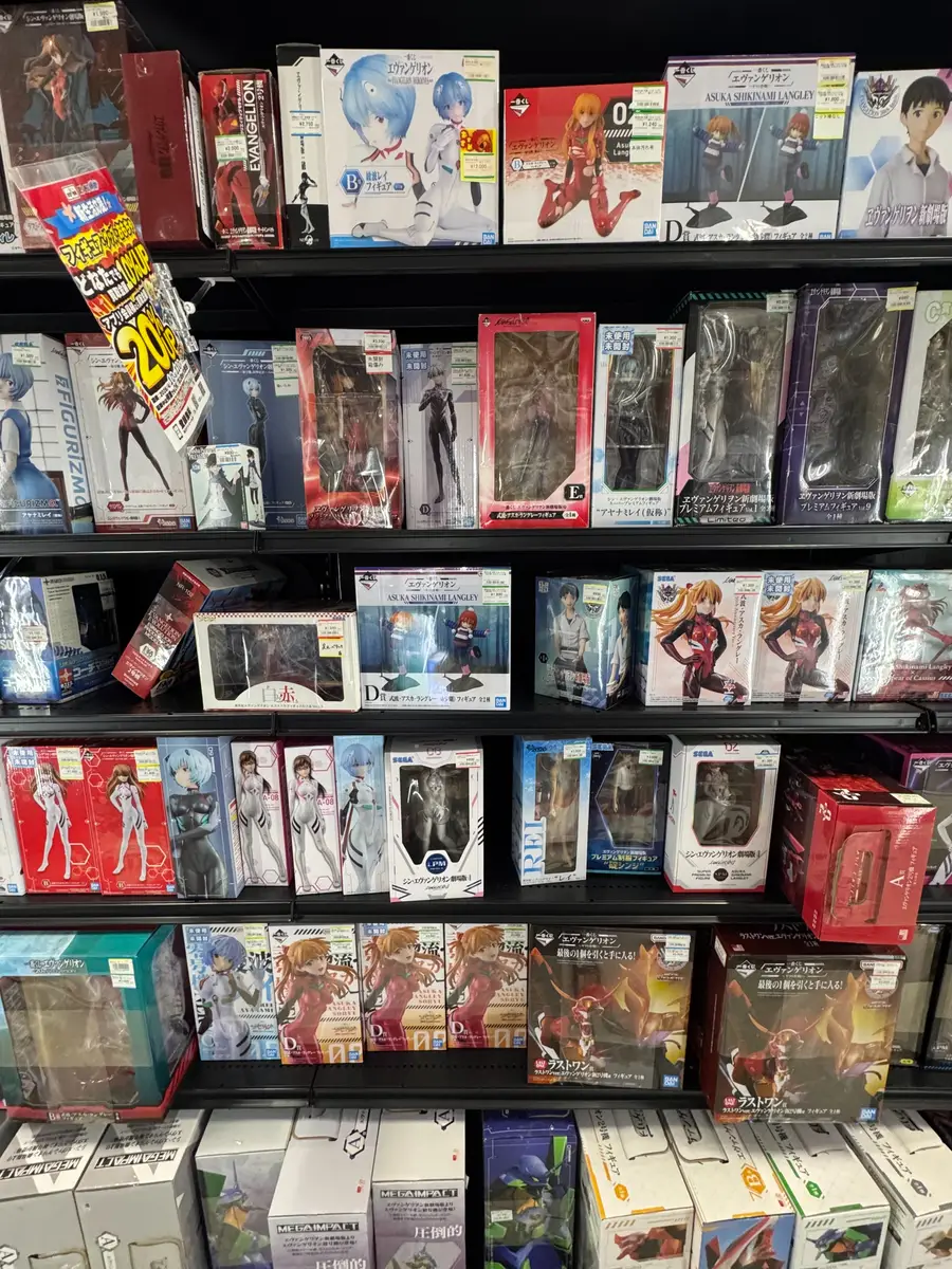Evangelion figure shelf 2