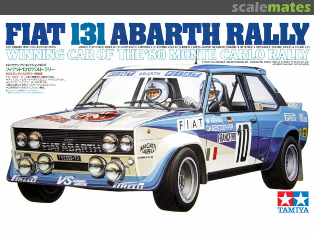 FIAT 131 ABARTH RALLY WINNING CAR OF THE '80 MONTE CARLO RALLY