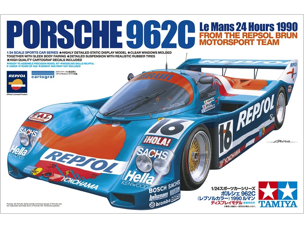 Porsche 962C Repsol livery 1990 Le Mans