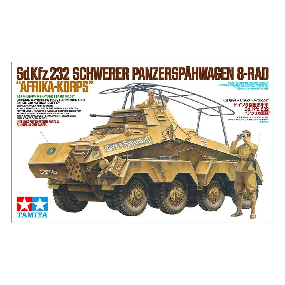 1/35 GERMAN 8-WHEELED HEAVY ARMORED CAR Sd.Kfz.232 "AFRIKA-KORPS"