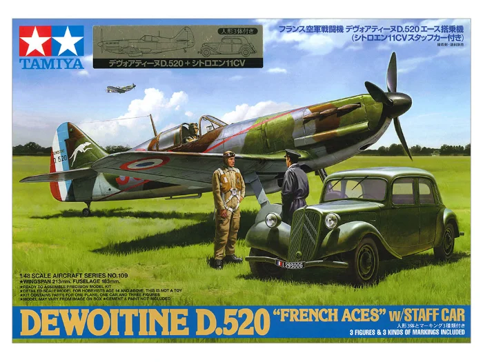 DEWOITINE D.520 “FRENCH ACES” w/STAFF CAR