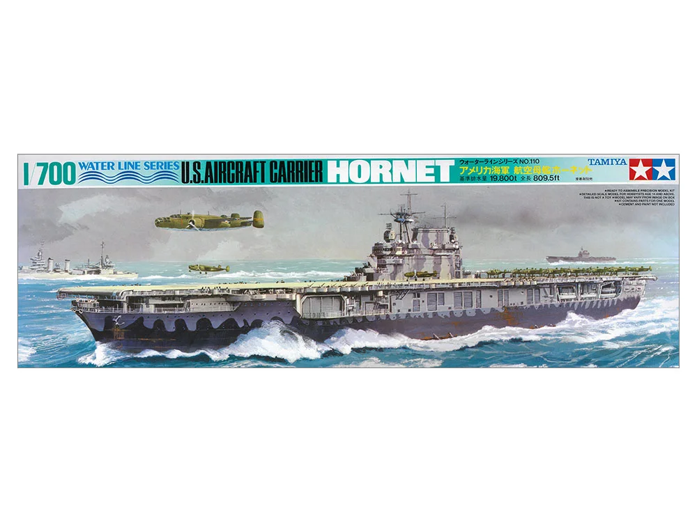 1/700 SCALE U.S. Aircraft Carrier Hornet