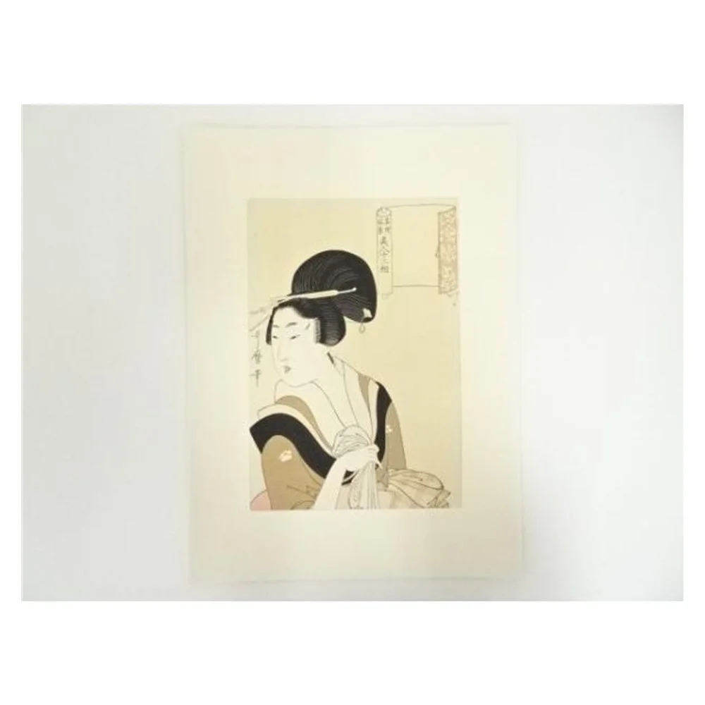 Kitagawa Utamaro – Twelve Aspects of Beauties with Famous Views (Hand-printed Woodblock)