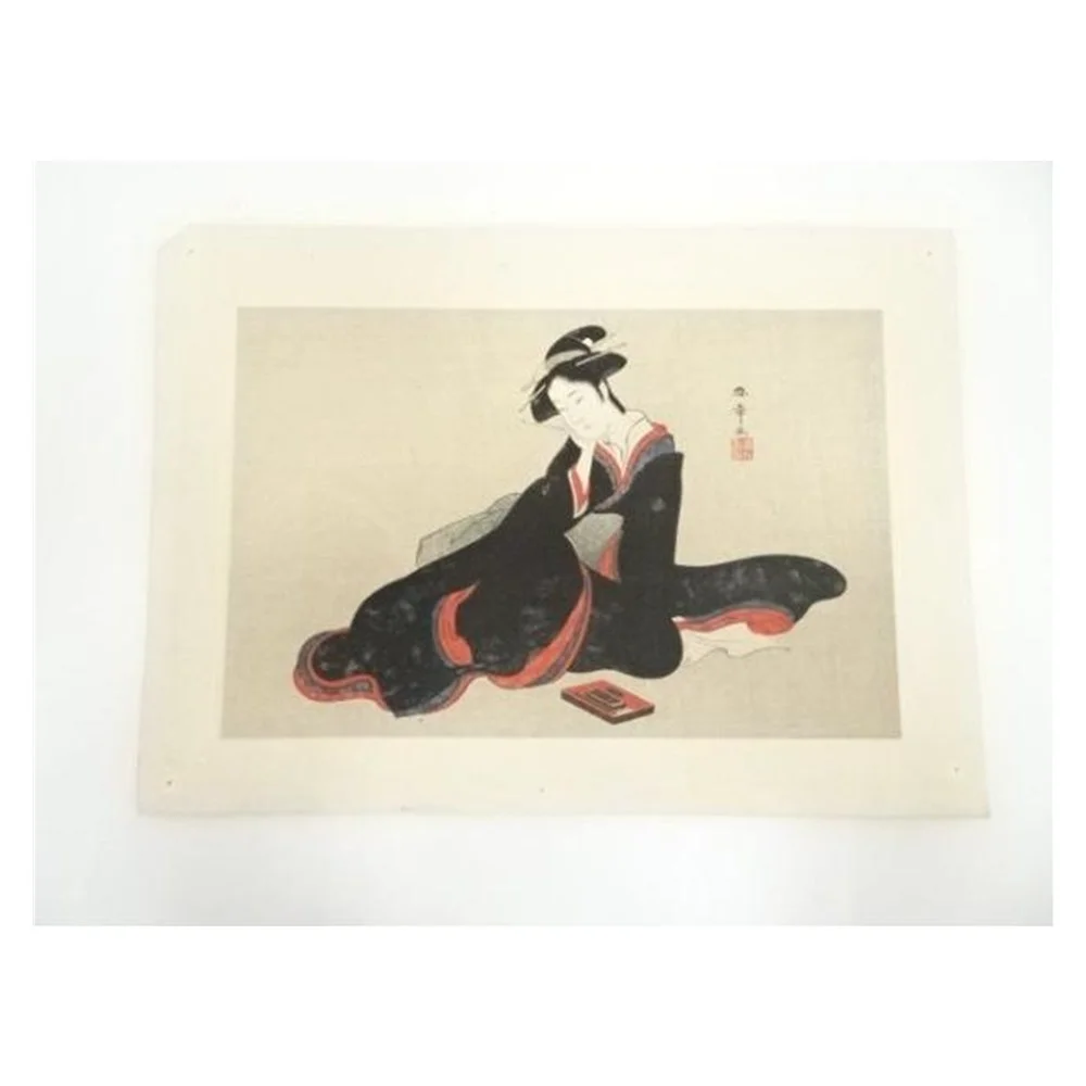 Katsukawa Shunsho – Portrait of a Beauty (Hand-printed Woodblock)