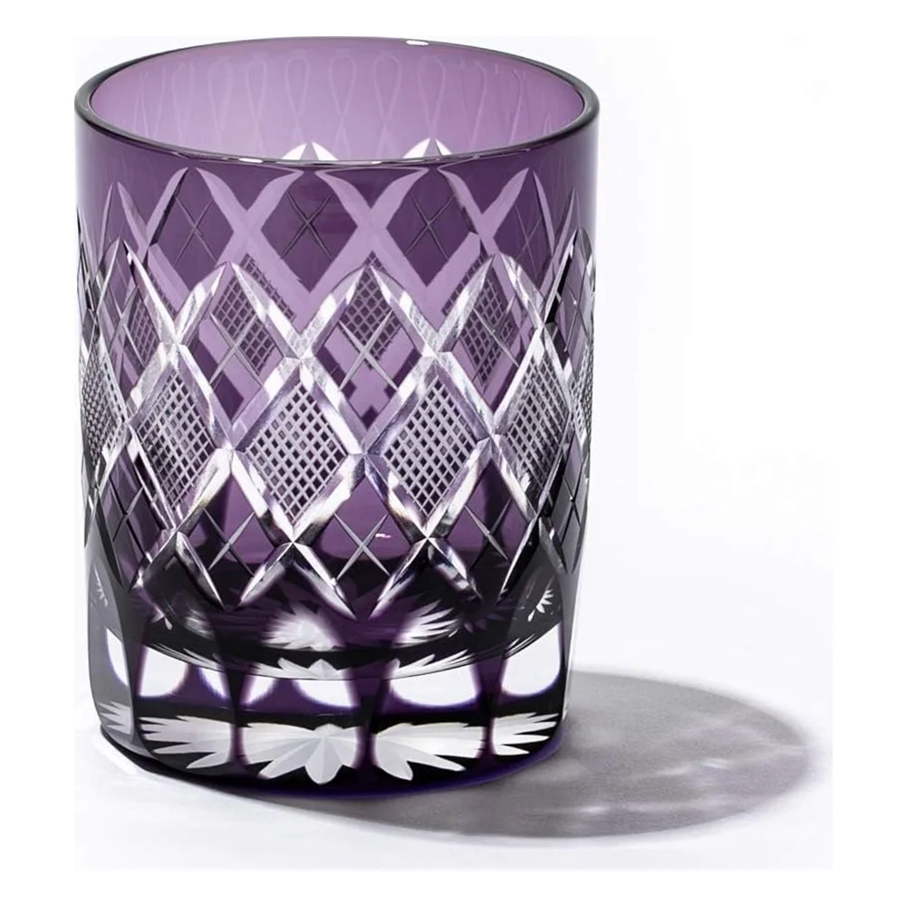 Edo Kiriko Cut-glass Old-fashioned (Rock) Glasses