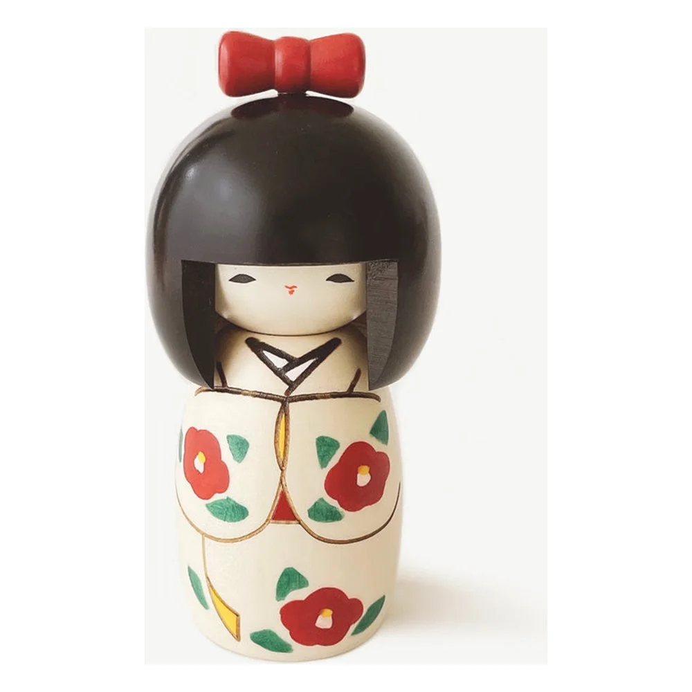 Usaburo Kokeshi – Classic Okappa Kokeshi (13–15 cm)