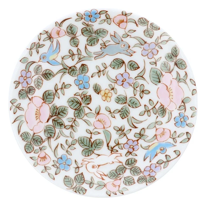 Kutani Art Small Plate 10.4 cm, 20 Designs by Contemporary Kutani Artists