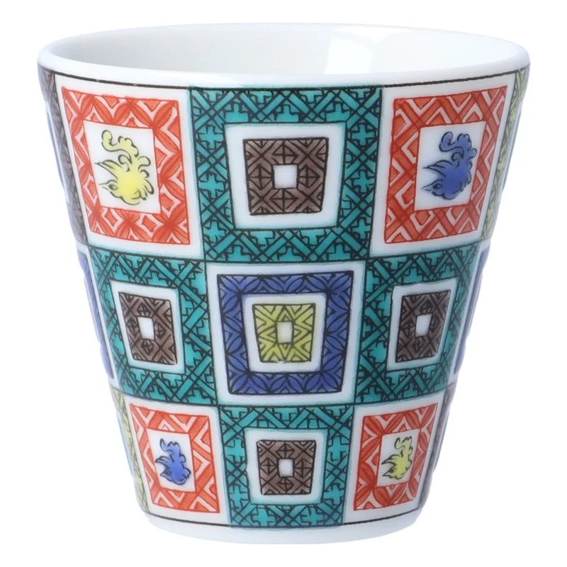 Kutani Ware Sake Cup (Choko) 5.5 cm, Kissho Lucky Designs (Seikou Kiln)