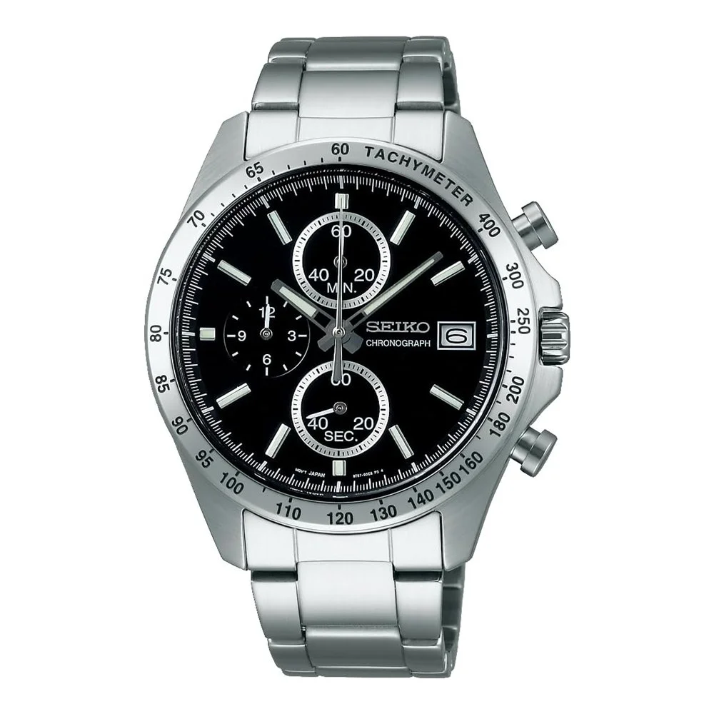 SEIKO SELECTION Quartz Chronograph SBTR005 – Black Dial