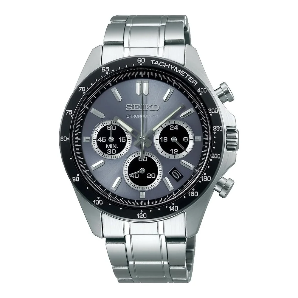 SEIKO SELECTION Quartz Chronograph SBTR027 – Blue-Grey Dial