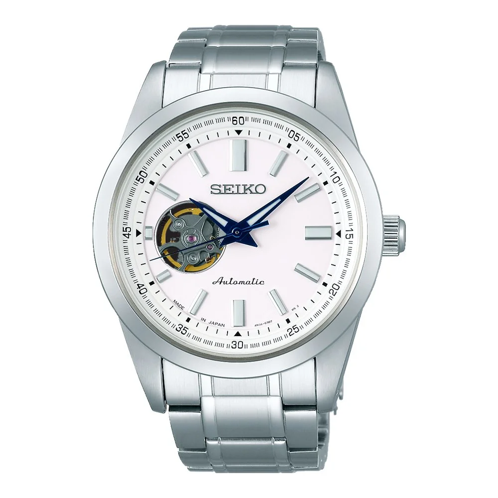 SEIKO SELECTION Automatic Open Heart SCVE049 – White Dial