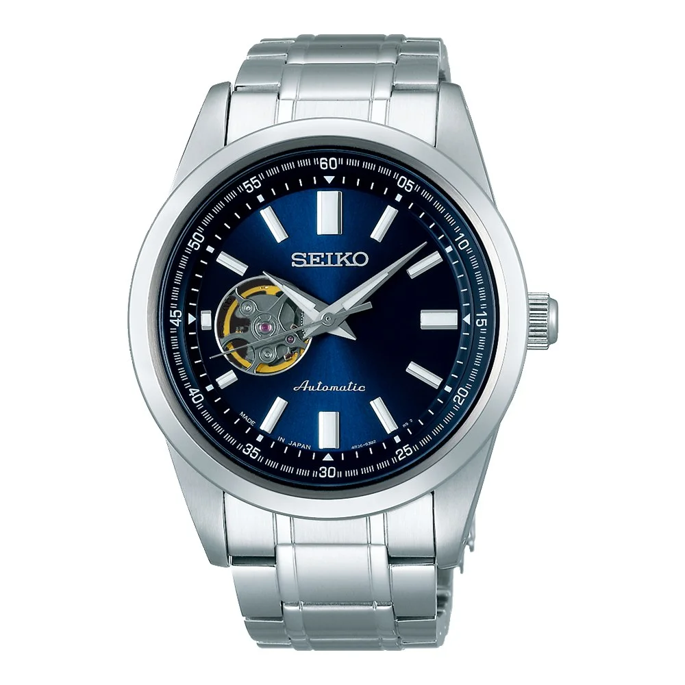 SEIKO SELECTION Automatic Open Heart SCVE051 – Navy Blue Dial