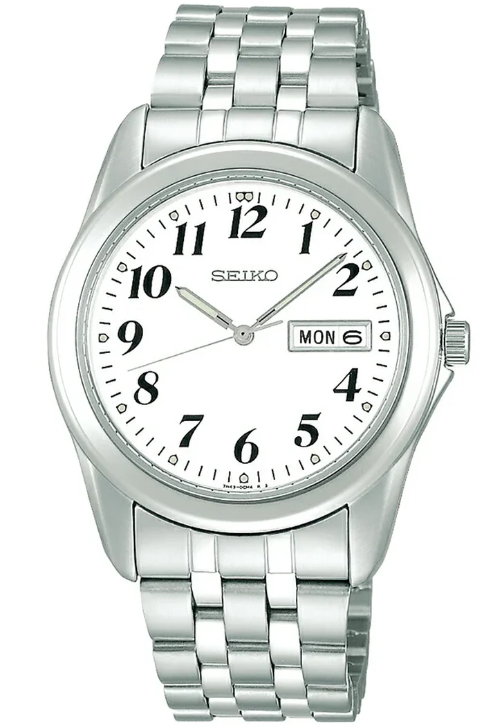 SEIKO SELECTION Quartz Day-Date SCXC009 – White (full Arabic numerals) Dial