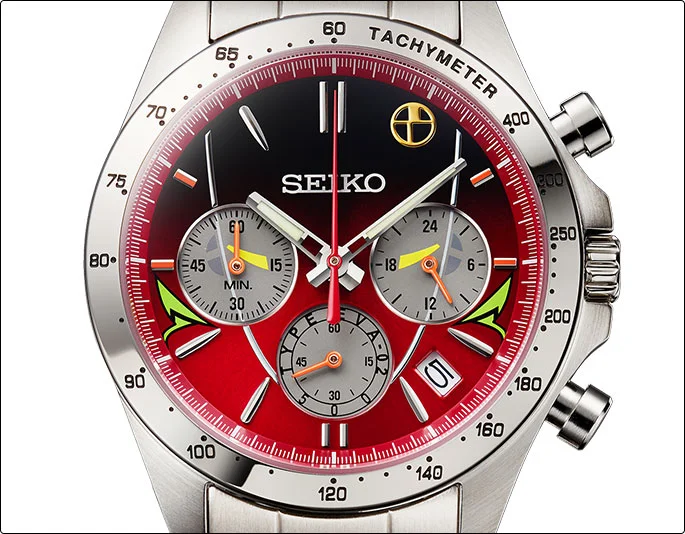 SEIKO x Evangelion Shinkansen 500 TYPE EVA-02 Limited Edition Watch