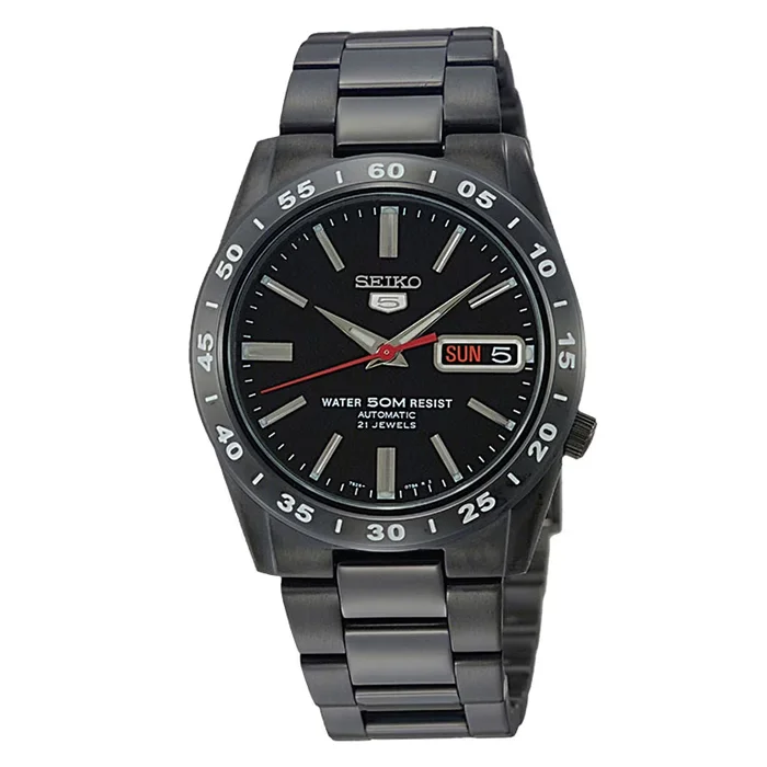 SEIKO 5 Automatic SNKE03K1 (SNKE03KC) – Black Dial, Black Bracelet