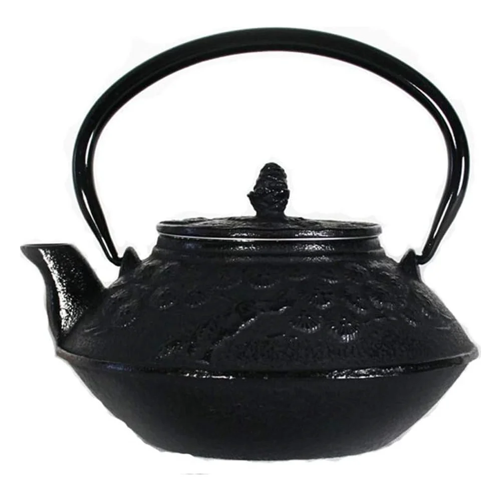 Nambu Small Tetsubin Teapot-Kettle Matsu (Pine), 0.6 L