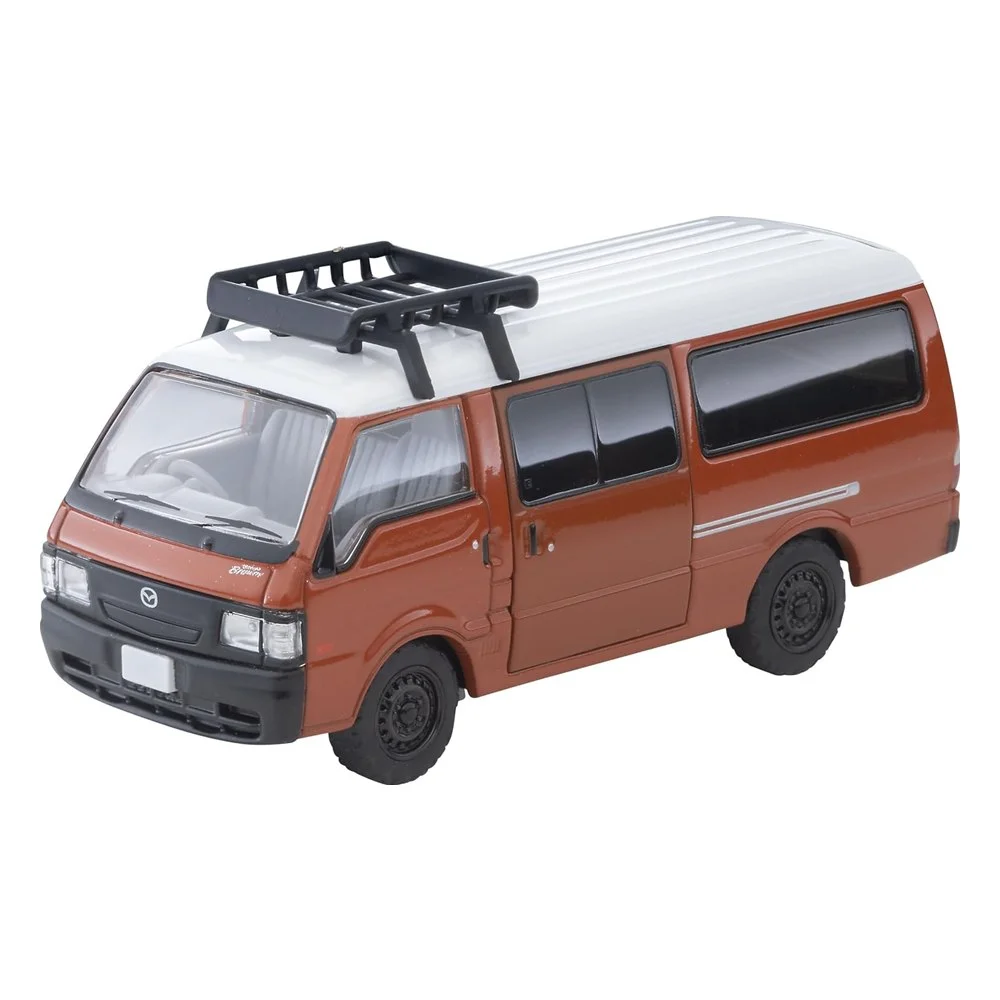 Tomica Limited Vintage Mazda Bongo Brawny Van Custom, Brown, with Roof Carrier and Figure
