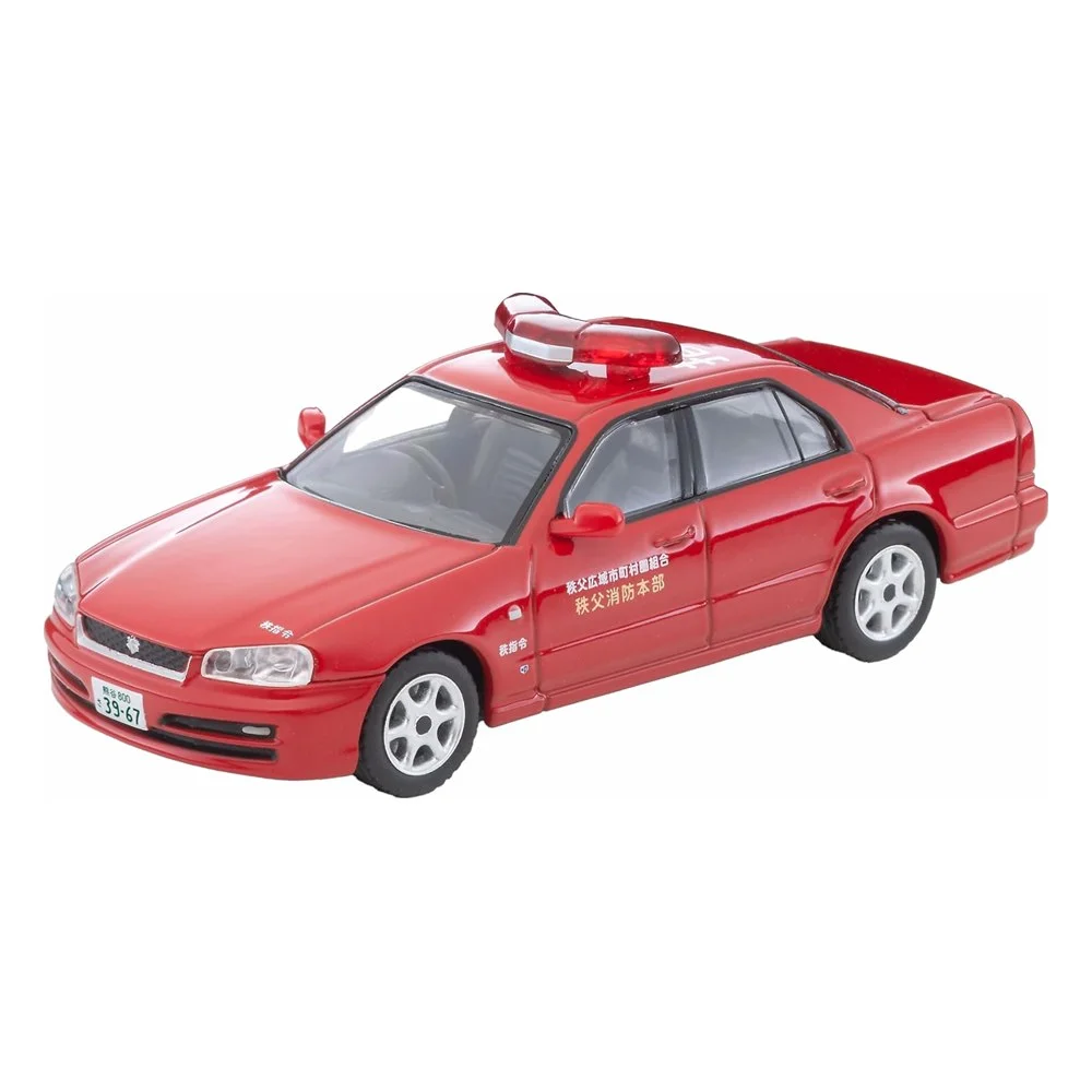 Tomica Limited Vintage Nissan Skyline 4-door Sports Sedan GT Fire Command Car, Chichibu Fire Dept.