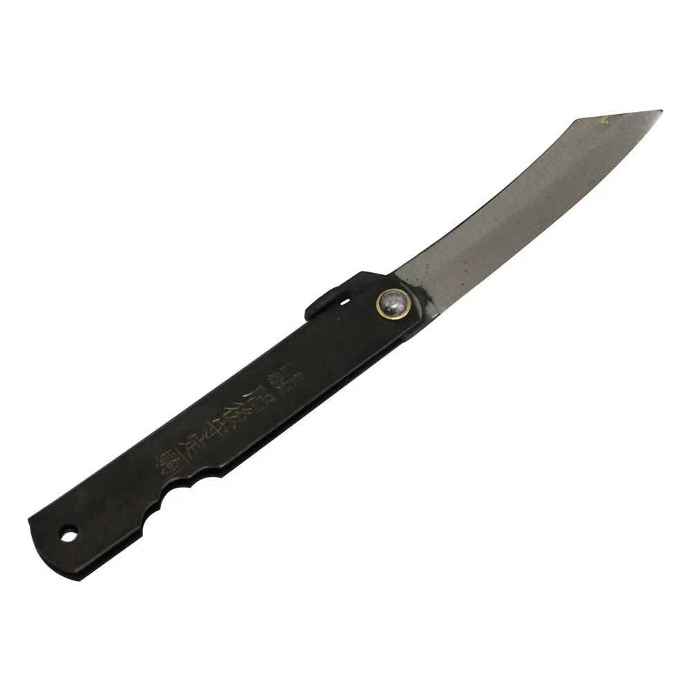 Higonokami Folding Knife, Chrome, All-Steel, Medium (Blade approx. 65 mm)