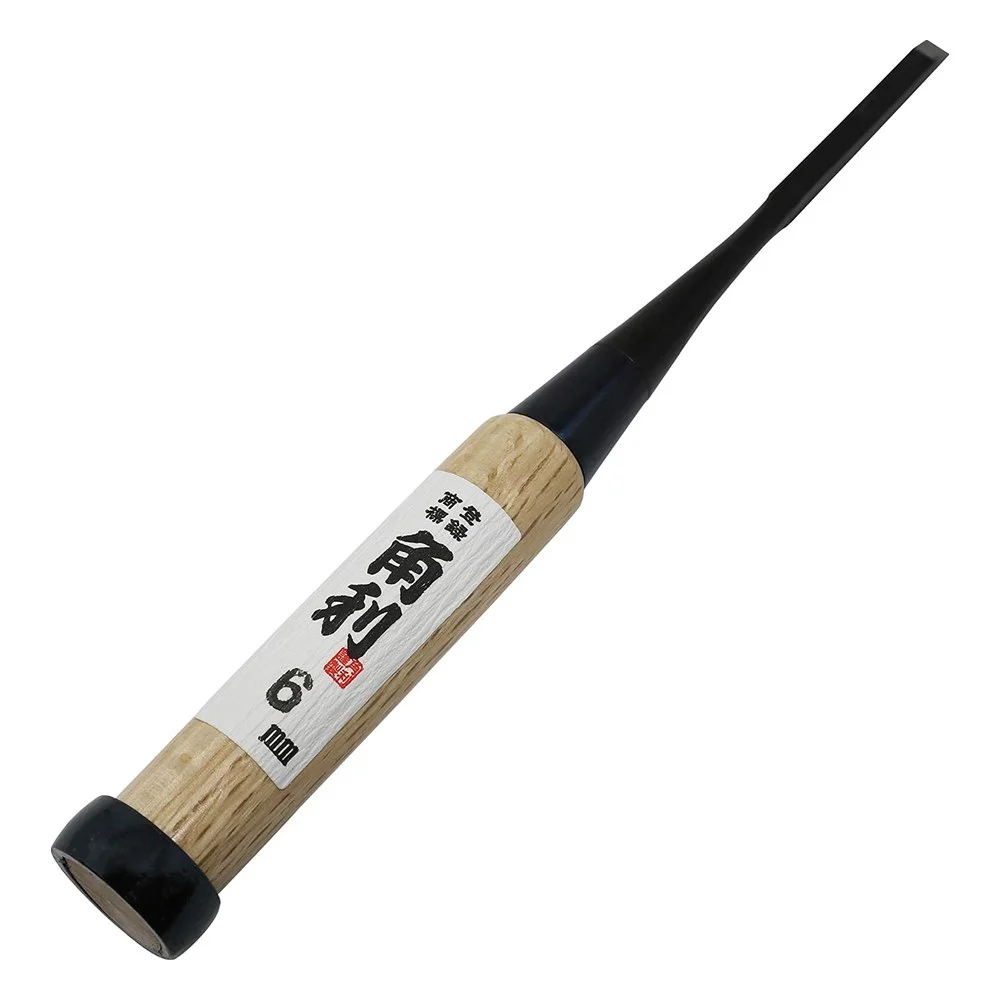 KAKURI Oire Nomi Bench Chisel, Chamfered, White Oak Handle (Single, 3–42 mm)