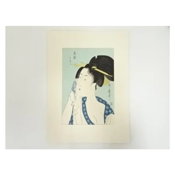 Kitagawa Utamaro – Beauty of the Southern Station (Shinagawa) (Hand-printed Woodblock)