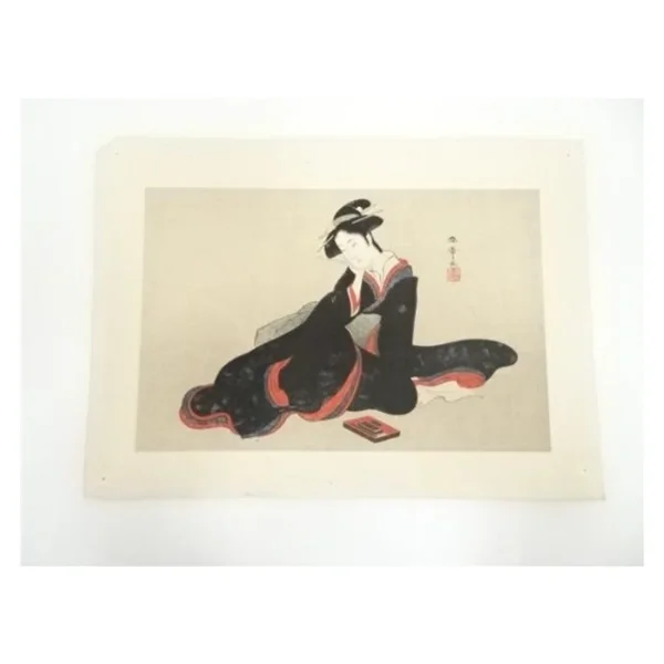 Katsukawa Shunsho – Portrait of a Beauty (Hand-printed Woodblock)