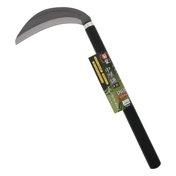Takagi Kikudo Chromax Medium-thick Sickle 180 mm (Rust-resistant)