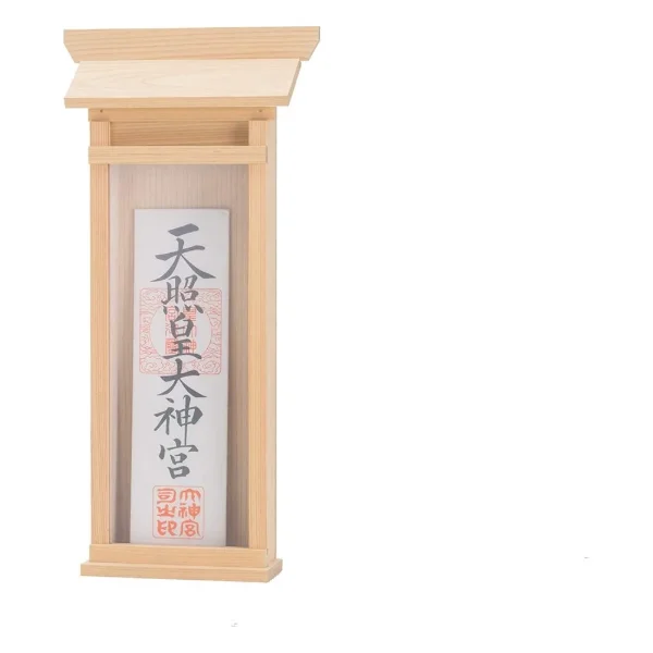 Wall-hanging Kamidana for Ofuda, Hinoki (Medium)