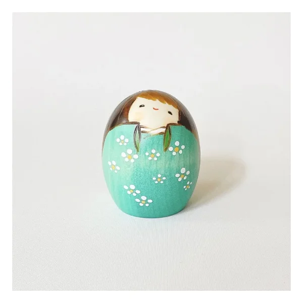 Usaburo Kokeshi – Shiawase (Happiness), Egg-shaped