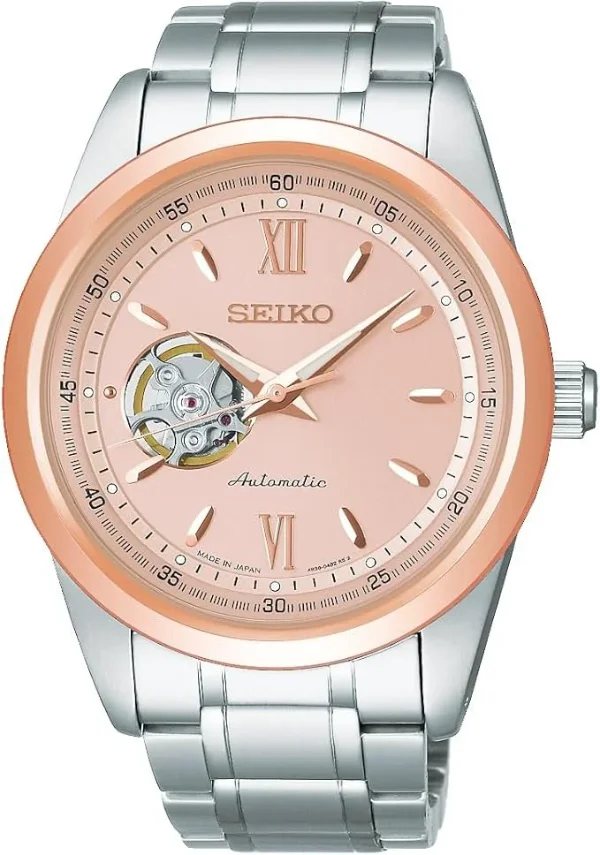 SEIKO SELECTION 2026 SAKURA Blooming Limited Edition SCVE064 – Automatic Open Heart, Salmon Pink Dial