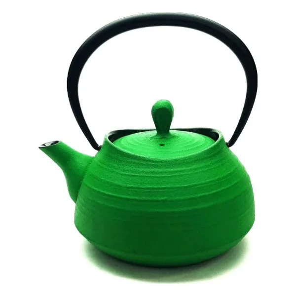 Nambu Cast Iron Teapot Hakeme, Green, 0.4 L