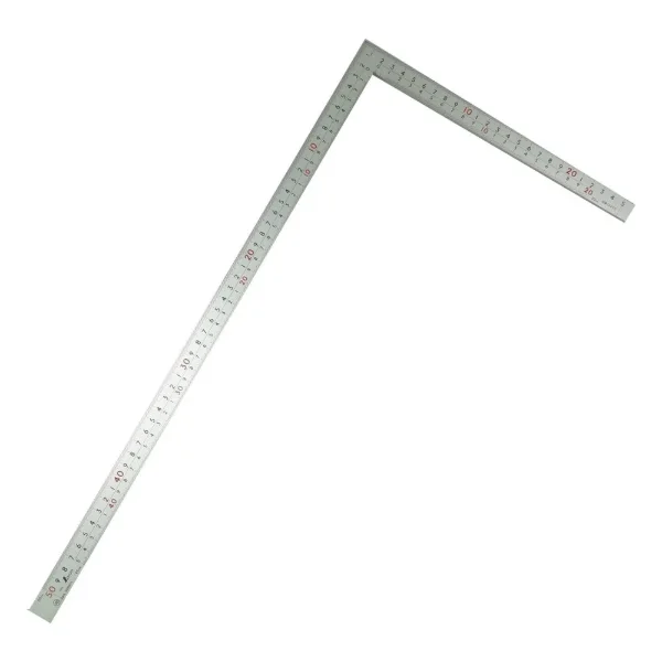 Shinwa Carpenter's Square (Sashigane), 50 cm, Thick & Wide, Stainless (10450)